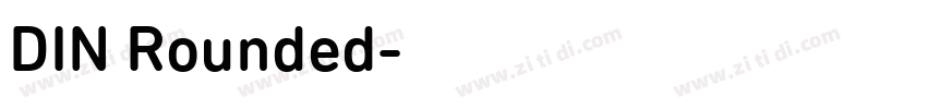 DIN Rounded字体转换